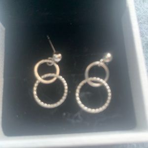silver hoop earrings